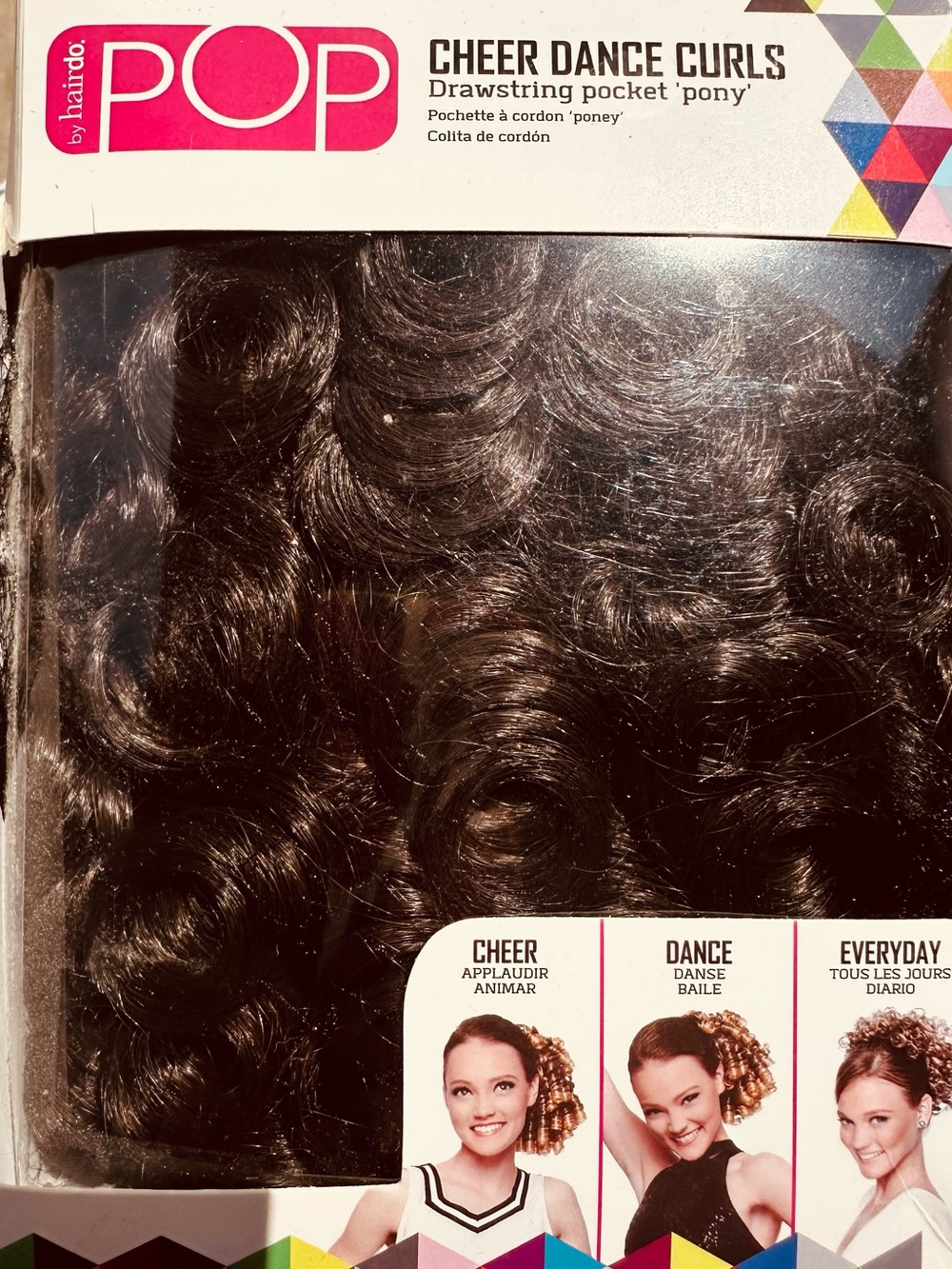 POP Cheer Dance Curls - Drawstring Pocket Pony - Dark Chocolate (R6)